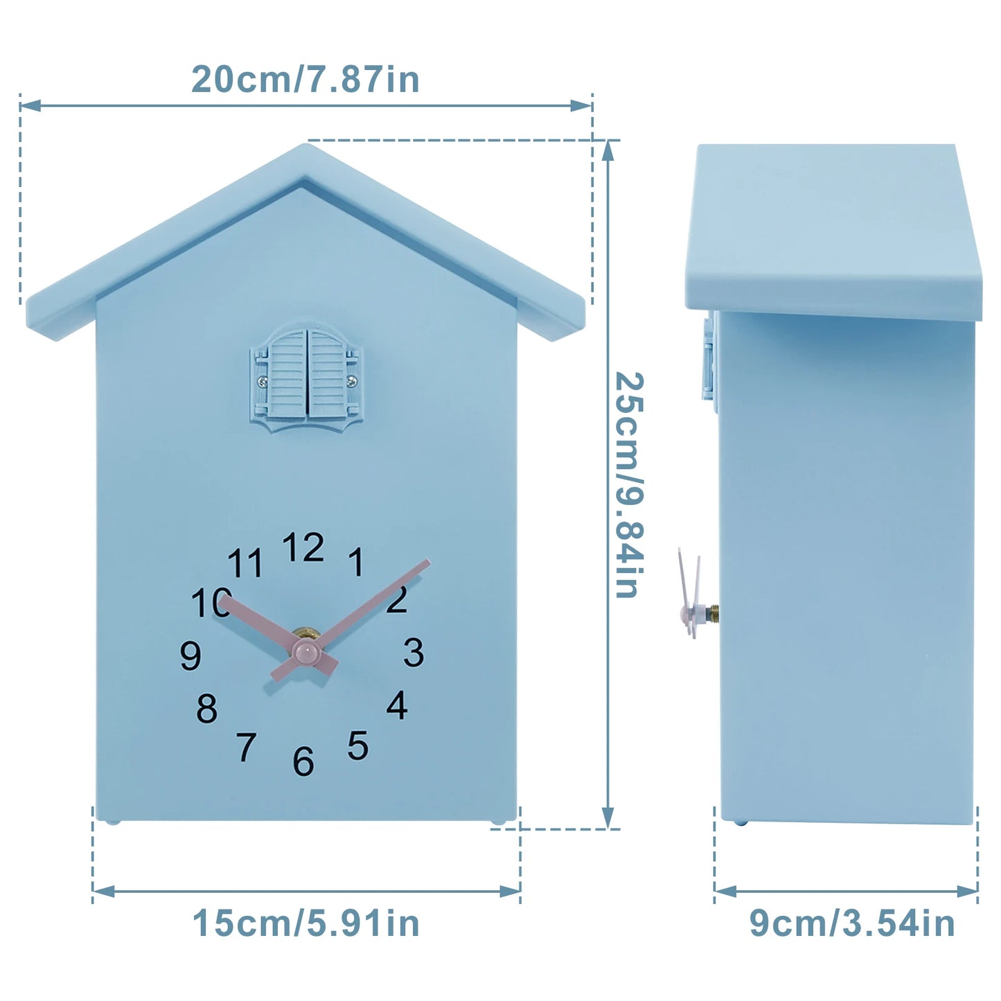 Cuckoo Clock – Modern Blue